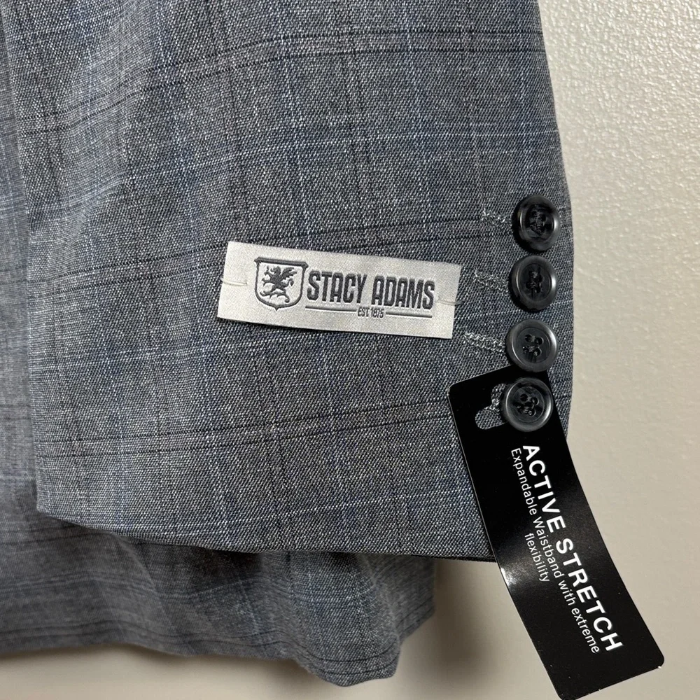 NWT Stacy Adams Men’s Gray Blazer 52R